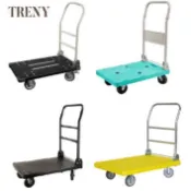 TRENY 手推車 推車 平板車推車 手推車 載物車 塑鋼車  100KG   300K  TRENY 摺疊 物流 靜音