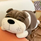 沙皮狗毛絨 玩具 趴狗大號牀上靠枕狗狗 公仔 玩偶 男女交換禮物枕頭