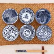 🌟優質好物🌟日式 青海波系列餐具 日式餐盤 日式碗公 和風復古碗筷禮盒 日式料理碗 釉下彩餐具 陶瓷碗盤 入厝禮
