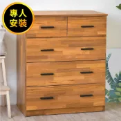 HOPMA免組裝-美背工業風多功能五抽斗櫃 台灣製造 床頭櫃 抽屜櫃 衣物收納櫃 梳妝台邊櫃B-C509-A