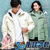 【Heart:W 新職人】現貨 男女款SGS認證高機能防風防水三穿衝鋒外套(機能外套/一三穿/售完不補)