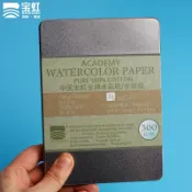 協貿國際日用品生活12館 寶虹明信片全棉水彩紙300g寶虹水彩紙水彩明信片學院級鐵盒20張棉槳水彩紙明信片分裝帶鐵盒空白明信片