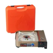 (店+)【Iwatani 岩谷】日本 防風磁式瓦斯爐 安全感應裝置 4.1kw 附收納殼/台 CB-AH-41N
