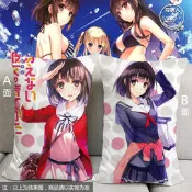 幻之空 內多圖(可來圖客製) 家用枕 長中枕含枕心 路人女主的養成方法加藤惠詩羽英梨梨動漫抱枕靠枕枕頭周邊