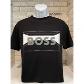 高雄凡賽斯歐洲精品 HUGO BOSS BOSS 膠印方塊 燙膠字體 LOGO 黑色 短T/T-SHIRT