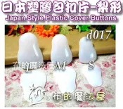 【布的魔法屋】d017-台灣製造系列梨形包釦片2入組西洋梨型包扣片(台灣製包釦片.俄羅斯娃娃造型包釦.拼布包扣,塑膠裸釦