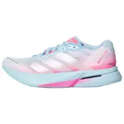 (店+)【adidas 愛迪達】LB8525 adidas Adizero Boston 13 超輕玻纖柱 運動防滑耐磨回彈跑步鞋 男女同款 藍粉