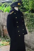 二戰抗戰重演日本海軍大衣 帝國海軍大衣 日軍大衣 日本軍服
