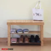 【松果購物】【RICHOME】超值楠竹穿鞋椅(60CM) B-R-CH1119S