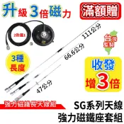心機X無線 SG車天線 強力磁鐵座套組 SG7500 SG506 雙頻 無線電 車天線 訊號線 吸盤天線座