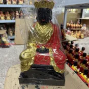 新品*熱銷*香樟三平木雕三坪祖師樟木神像黑臉閩南清水家用供奉祖師爺擺件