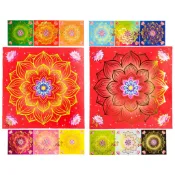 【富貴佛具】燙金蓮花紙 蓮花紙 彩色蓮花紙 12色／彩色雙印／燙金 55張 燙金紙 大花蓮花紙