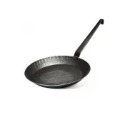 (店+)【TURK】德國原裝 土克 專業版長柄熱鍛造鐵鍋 20cm (送鋼刷球;平底鍋/煎鍋/鐵鍋)
