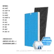 (店+)【SHARP 夏普】抗菌抗敏 適用 KC-A60T-W FU-H80T-N FP-J80T-W FP-J60T-W 空氣清淨機 濾網 濾心