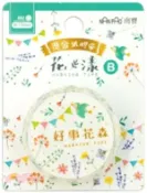 【三民網路書店】南寶 花漾燙金紙膠帶 15mm-好事花森