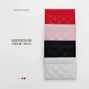 (店+)【FEE BABY】菱格雙面卡夾 證件夾 卡夾錢包 擴充卡夾 零錢包 多功能卡夾 小香風 名片夾 六卡夾 卡夾 黑色(菱格) 粉色(菱格) 紅色(菱格) 白色(菱格) 🌸白色(斜紋)