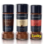 濃縮咖啡粉 速溶純咖啡 德國進口Davidoff大衛杜夫意式濃縮冷熱雙泡速溶純咖啡瓶裝100g