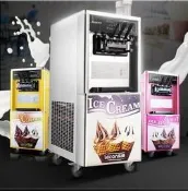 霜淇淋機 商用雪糕機立式全自動聖代甜筒軟質冰淇淋機台式 小艾時尚  220V