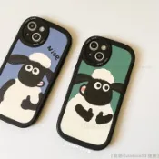 台灣發貨復古笑笑羊iPhone14手機殼15 13 12 11pro max mini plus xr xs se2 8