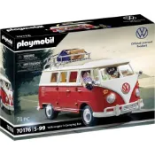 【幫長選物所】美版／摩比人Playmobil 70176／Volkswagen T1／福斯T1露營車／紅色麵包車／經典款