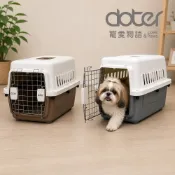 doter寵愛物語 飛行者航空運輸籠S/M/L（咖啡色/灰色）貓籠 動物外出籠 可拆卸  航空籠