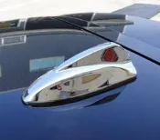 ~圓夢工廠~ Mitsubishi Lancer Fortis 2012-on 車頂鯊魚鰭造型天線 鍍鉻銀