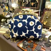 MBC 人手製 Marimekko 24cm 弧形框 口金包
