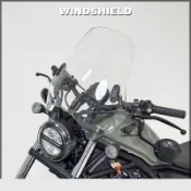 Rebel 1100T擋風鏡 適用於 本田 叛逆者500改裝儀表遮陽板套件  台灣出貨 Rebel 1100T專用風鏡