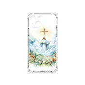 (店+)【TRON】TRON iPhone 15 耶穌水彩 四角防摔 軟殼 手機殼