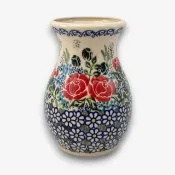 【波蘭陶】SOLO歐洲家居 正版原裝 波蘭原廠手繪 Vena 12CM 花瓶 居家裝飾 玫瑰晨光系列
