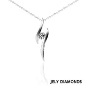 JELY 燦爛光華0.30克拉美鑽墜鍊