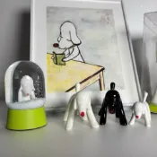 奈良美智 青森犬 大集合 歡迎愛狗人士參觀 水晶球 存錢筒 磁鐵 掛畫