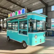【廠家直銷--特價清倉】 小吃車多功能餐車早餐擺攤車炸串油炸燒烤鐵板移動房車電動四輪