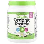 【iHerb】Orgain, 有機蛋白質粉，植物基，香草豆味，1.02 磅 (462) 克
