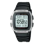 附發票 台灣卡西歐公司貨【時間光廊】CASIO 卡西歐 銀 十年電池 W-96H-1A 第二時間