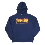 THRASHER FLAME HOOD NAVY 火焰 帽T 深藍 【A-KAY0】【113102NAVY】