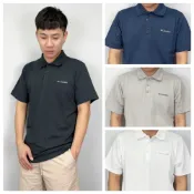 (店+)【Columbia 哥倫比亞】現貨 Columbia 哥倫比亞 電繡小字母 素面 Polo衫 短袖上衣 短袖