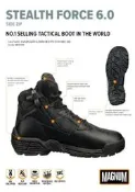 (預定) MAGNUM STEALTH FORCE ZIP 6.0 寬版  側拉鍊 靴 新加坡 空軍 公發品 US9W