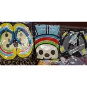 Open小將  (中浴巾1條60x110公分+ open小將夾腳拖+ Lock小醬各一·雙)+2雙室內拖26公分 五件組