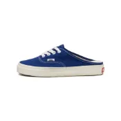 (店+)【VANS】VN0A54F72BK Vans Authentic 系列 Canvas Mule 帆布 一腳蹬半託休閒 耐磨透氣 低幫 板鞋 男女同款 白藍色