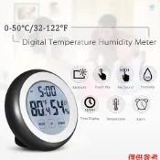 Crtw °C/°F 數字溫度計濕度計溫度濕度計鬧鐘觸摸鍵帶背光