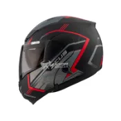 贈藍牙耳機【ZEUS】安全帽 ZS-3300 GG31 消光黑/紅 霧面 下巴可掀 全罩 汽水帽 可樂帽  3300