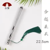 ✨新品熱銷✨ 鋁合金邊扇骨風男女扇折扇子漢服扇夏季便攜小仙鶴祥雲墨綠