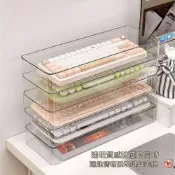 (店+)【生活好物】女生鍵盤收納神器電競房鼠標疊加收納架桌面透明亞克力展示收納盒