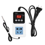 110-220V 10A 1500W 電子溫度控制器插座壁掛式智能數顯控制開關帶防水傳感器 2026
