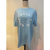 BOSS 白色圓圈字母T恤(藍)(勿直接下單請先聊聊)