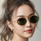 VERSACE 2295 范思哲太陽眼鏡｜時尚潮流窄框防紫外飛行員美杜莎個性無框墨鏡 女生品牌眼鏡框【幸子眼鏡】