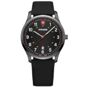 WENGER / City Sport 藍寶石水晶鍍膜 日期 矽膠手錶 黑色 / 01.1441.135 / 42mm