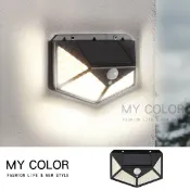 LED燈 太陽能 光感應燈 體感應燈 太陽能充電燈 防水燈 照明燈 庭院燈 樓梯燈 路燈 露營燈 戶外 壁燈 儲櫃燈 自動充電 免拉線 籬笆燈 走廊燈 景觀燈 裝飾燈 花園燈 超廣角 太陽能照明燈MYCOLOR【L125】