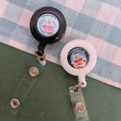 💗正版現貨💗哆啦A夢 伸縮識別夾 超長 伸縮 伸縮證件扣 鑰匙圈 鑰匙收納 證件扣 證件套 識別證套 小叮噹 收納 卡通
